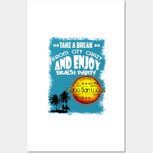 Cabo San Lucas Beach Party Posters and Art